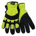 Majestic Glove 2136hy Xl Hi-Vis Yel Syn.Palm Glove-Armor Skin SP-PQP50025